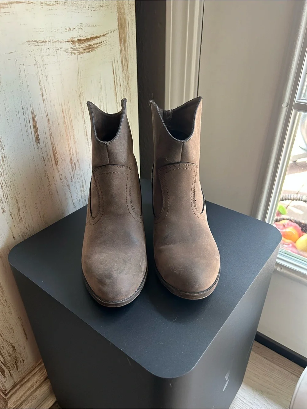 Brown Suede womens Chelsea Boots